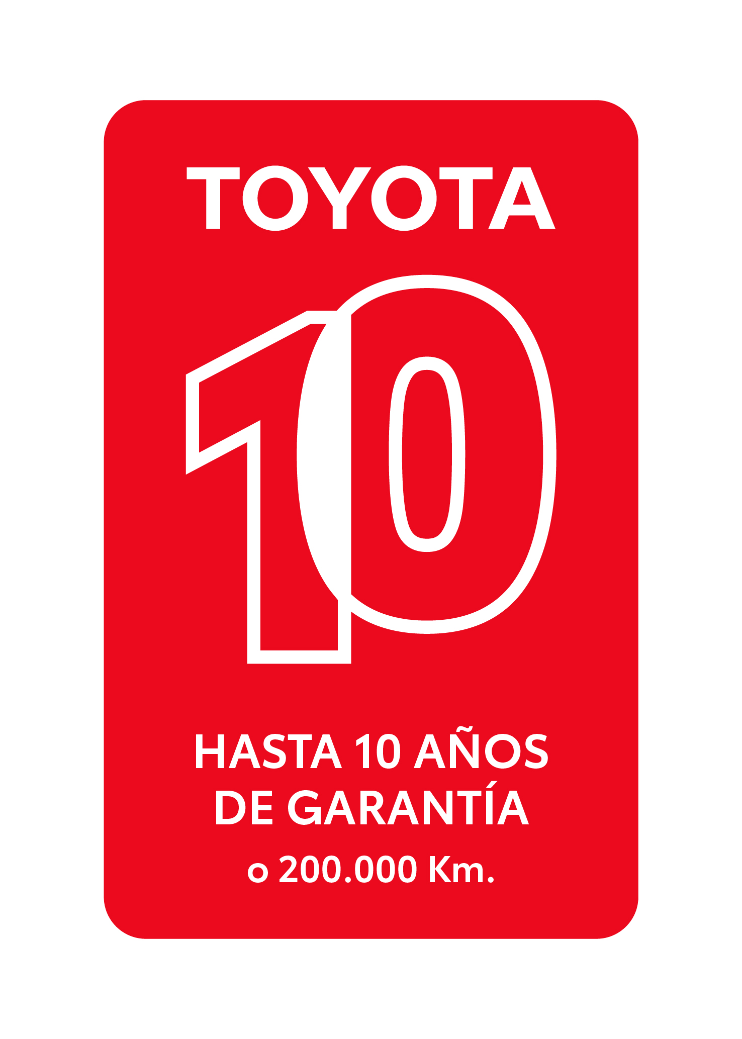 Toyota 10 años garantía